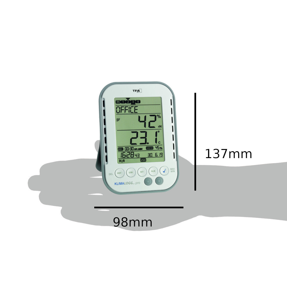 Klimalogg Pro - Thermo-Hygro-Logger von TFA Germany - 30.3039.IT