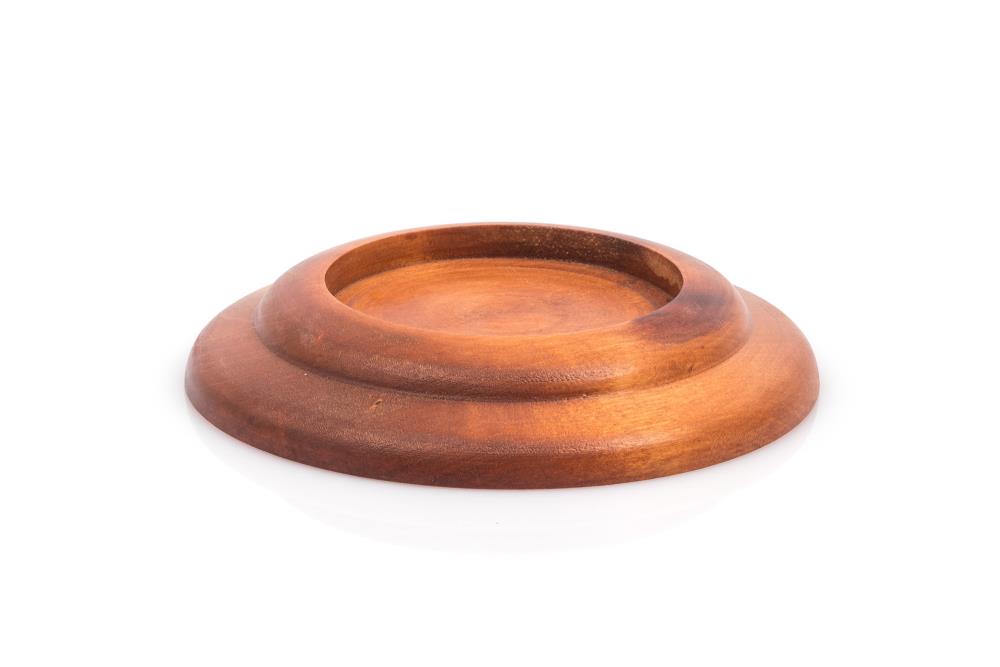Flügel Untersetzer Holz; geschwungene Form; innen, 80 mm