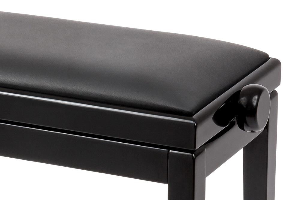 Beethoven-Bank, Beine montiert, stabile Mechanik, Farbe Elfenbein matt