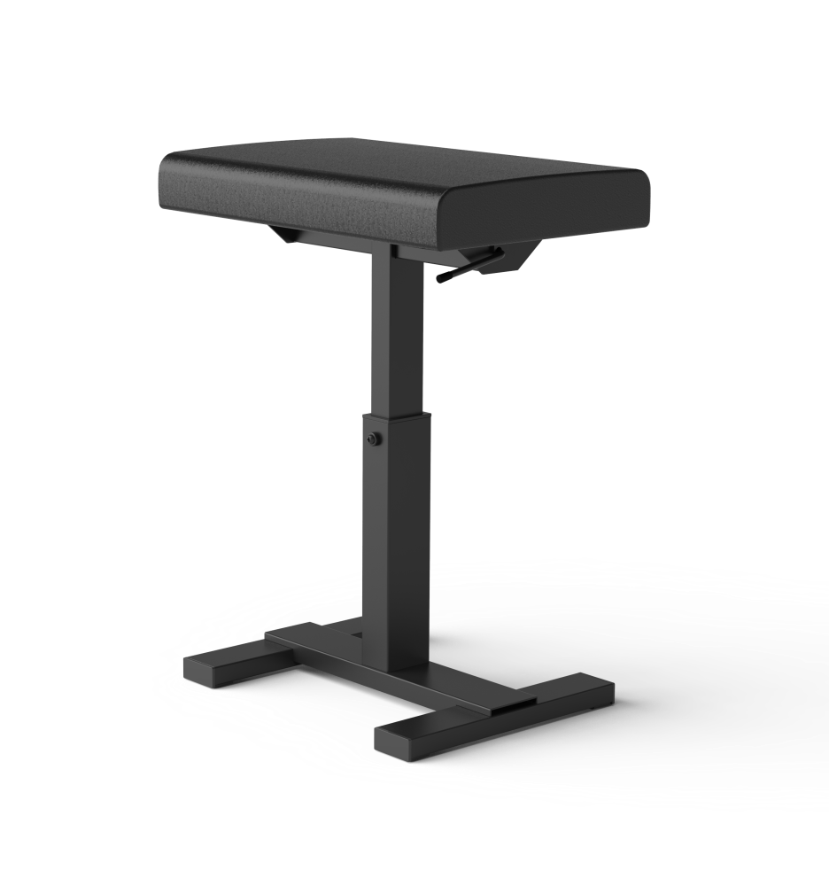 Hydraulik Lift Bank, 1 Zylinder, schwarz matt, Skai/Kunstleder schwarz