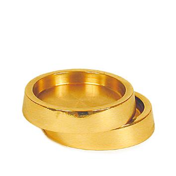 Klavier Untersetzer Messing, massiv; poliert; extra klein; innen, 38 mm