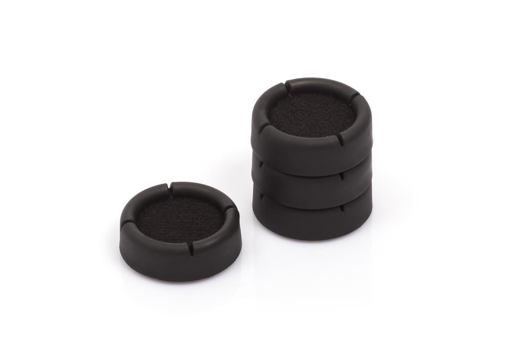 Klavier Untersetzer PISOLO; schwarz; Schallschutz; innen, 60 mm
