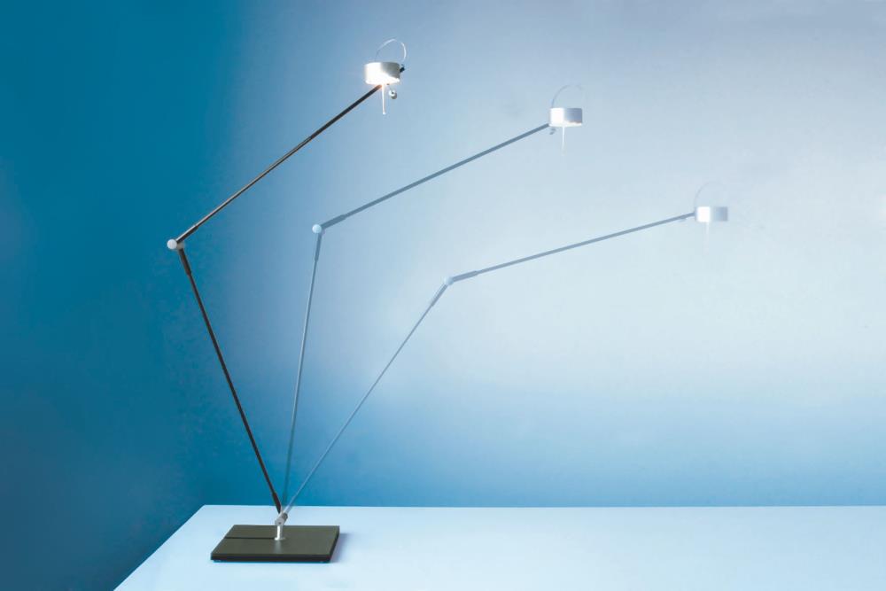 Leuchten Flügel; Diminuendo; Design; Corbon / nickel matt; LED Max. 9 Watt; 2700 K, 845 lm