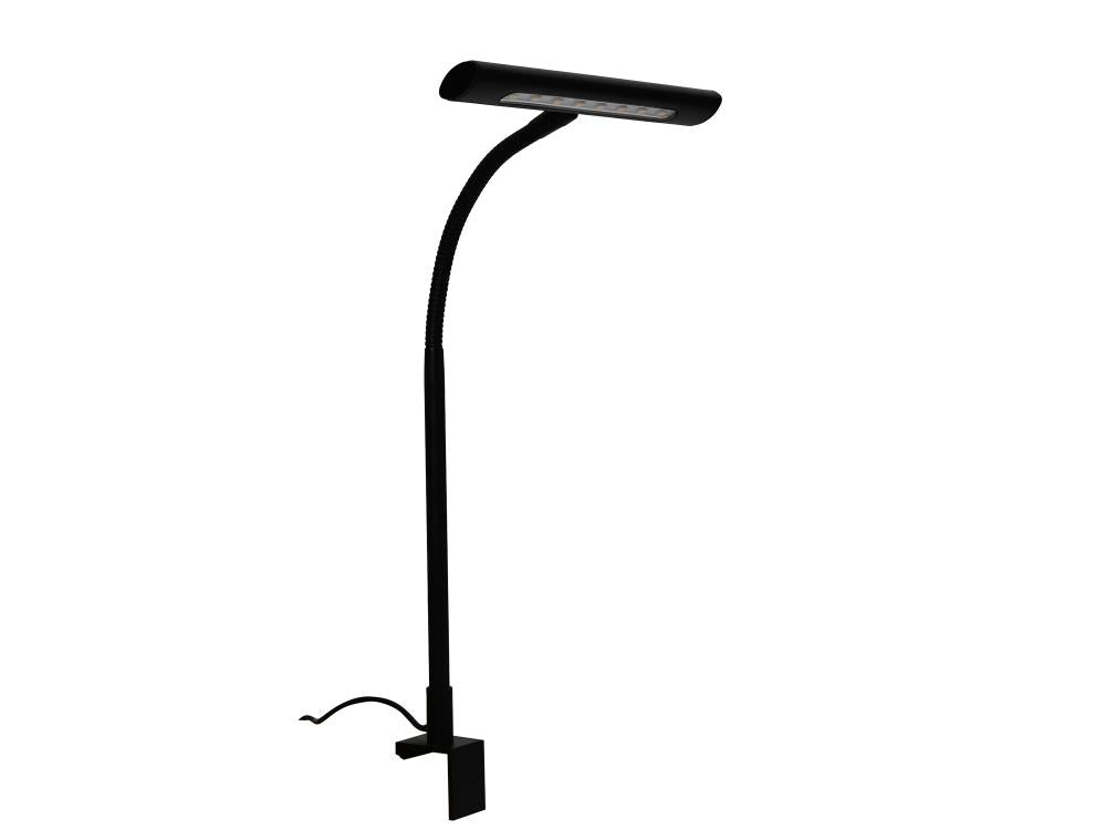 Leuchten Flügel, Digital-Piano; L-444; Notenpult-Klemmleuchte; schwarz matt; LED, Strip, 4 W; 380 Lumen