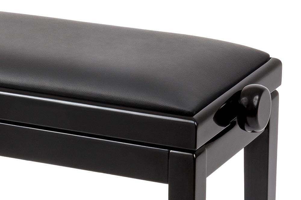 Beethoven-Bank, Beine montiert, stabile Mechanik, Farbe Elfenbein matt