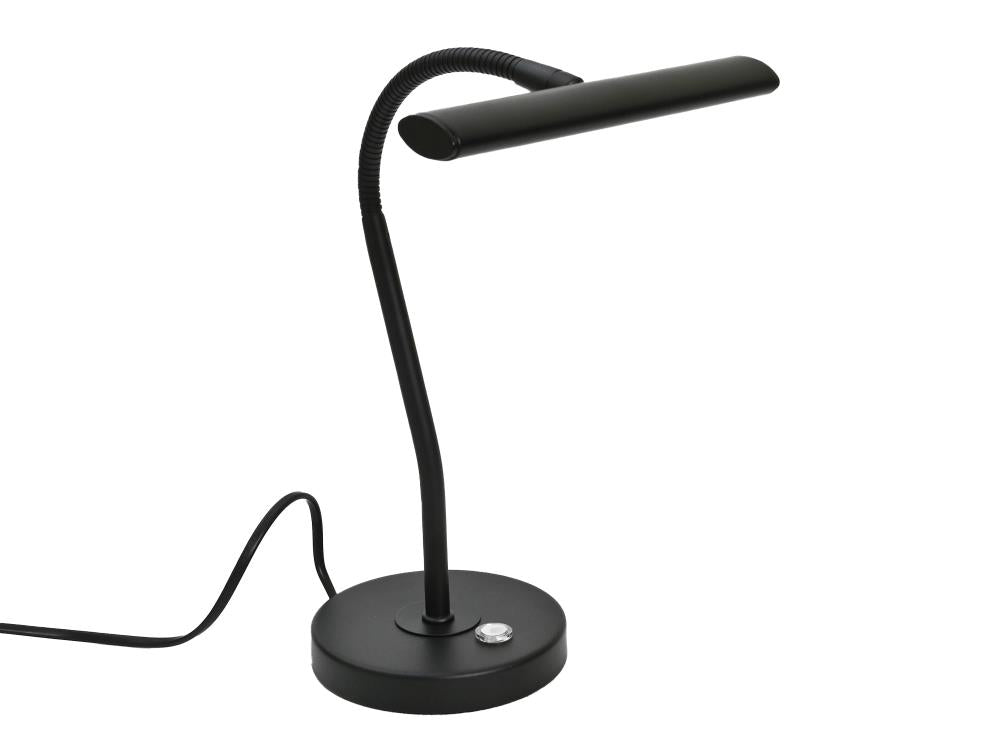 Leuchten Klavier, Digital-Piano; L-444; Schwanenhals; schwarz matt; LED, Strip, 4 W; 380 Lumen