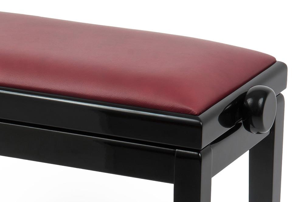 Beethoven-Bank, Beine montiert, stabile Mechanik, Farbe Elfenbein matt