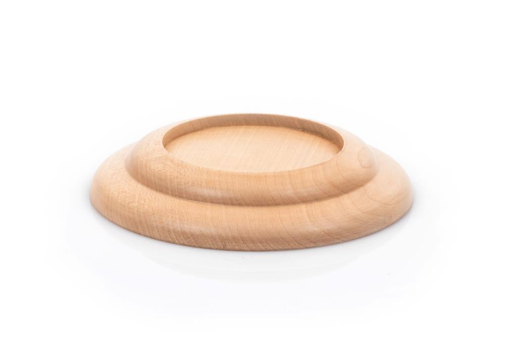Flügel Untersetzer Holz; geschwungene Form; innen, 80 mm