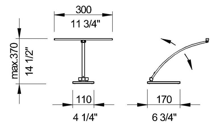 Leuchten Klavier, Digital-Piano; LEGATO; Glassockel; 2 x LED, 3,5 W; 2700 K, warmweiß
