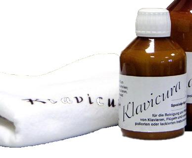 Klavicura mit Poliertuch, 200 ml, Flasche
