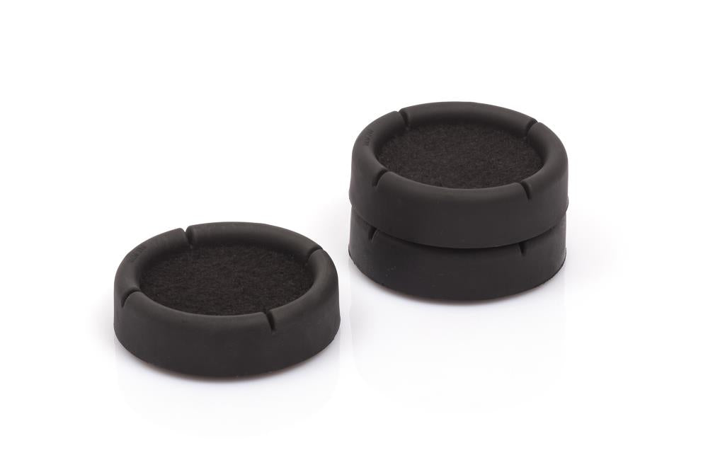 Flügel Untersetzer PISOLO; schwarz; Schallschutz; innen, 80 mm