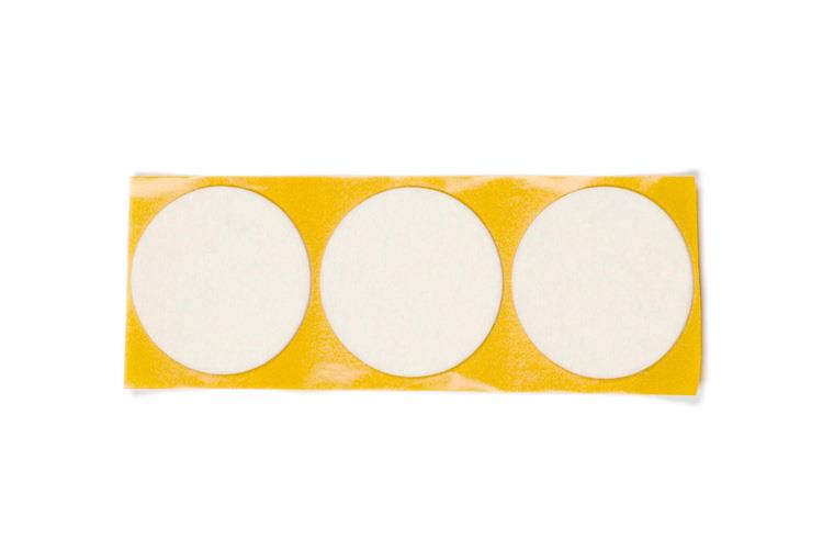 Klavier Untersetzer Filzpad, selbstklebend; weiß; rund; 60 x 2 mm