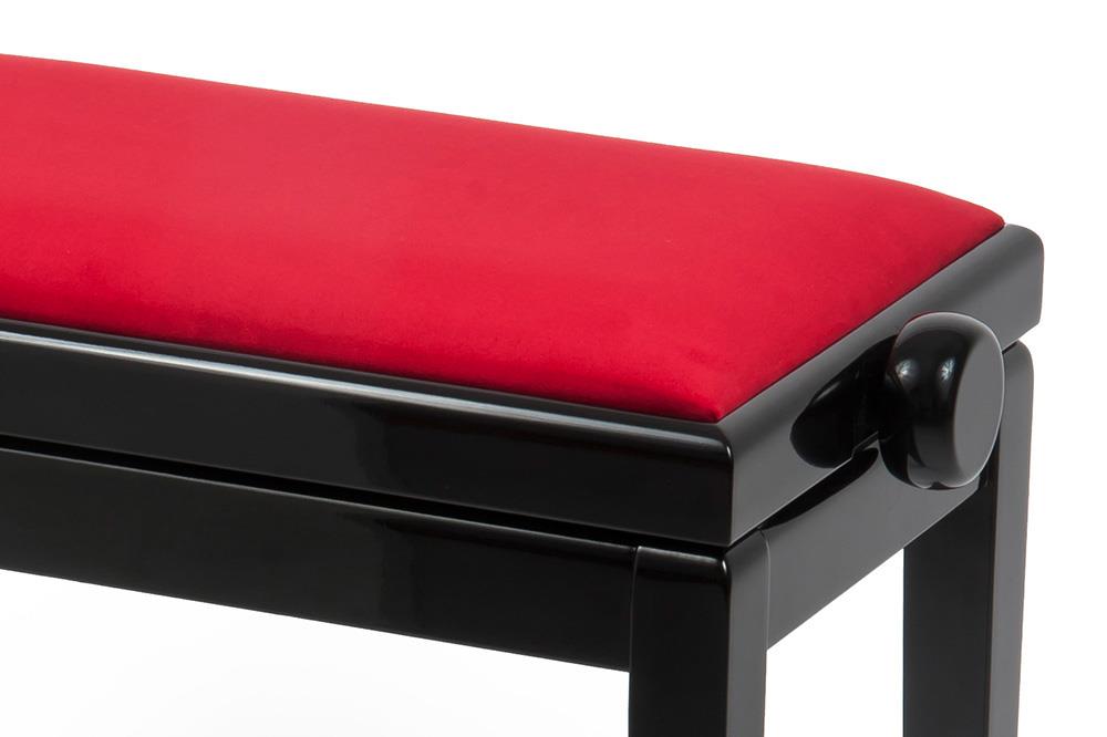 Beethoven-Bank, Beine montiert, stabile Mechanik, Farbe Elfenbein matt