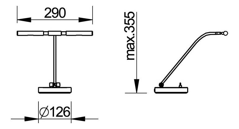 Leuchten Klavier, Digital-Piano; PIANOFORTE; geteilter Reflektor; 2 x LED, 3,5 W; 2700 K, warmweiß