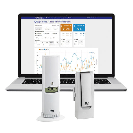 Starter-Set mit Thermo-Hygro-Sender WEATHERHUB OBSERVER