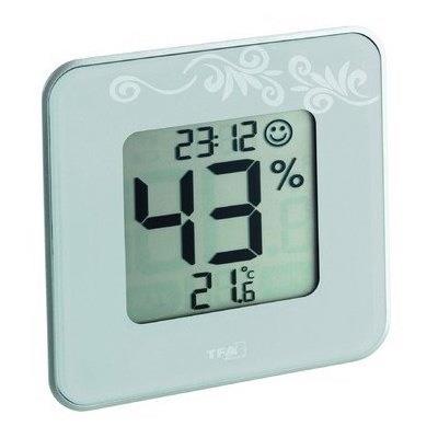 Elektronisches Hygro-/Thermometer Style, mit Min.-/Max.-Speicher und Uhr