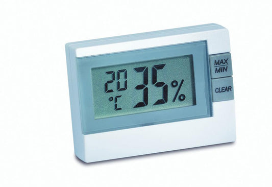 Elektronisches Hygro-/Thermometer, klein, Min.-/Max.-Werte speicherbar